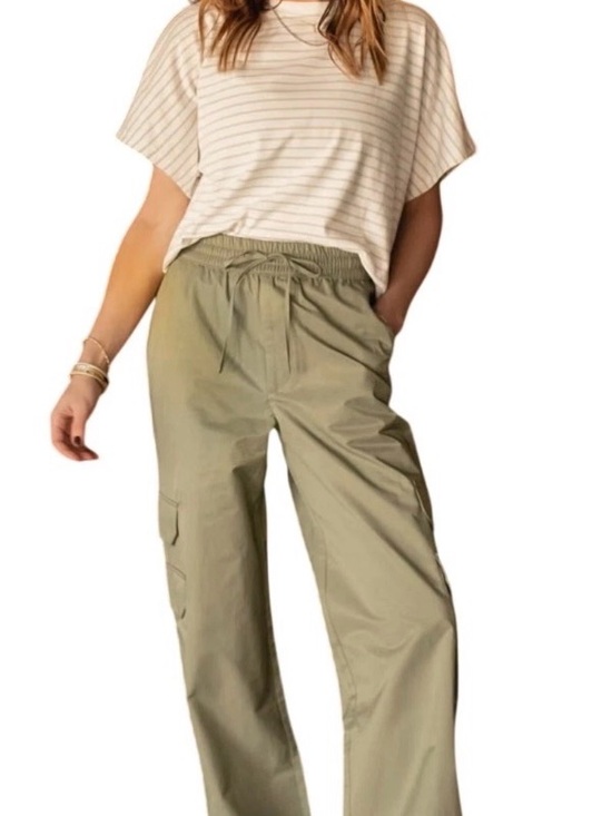 Abercrombie & Fitch Pants - Abercrombie & Fitch X Jen Reed Army Green Pull On Wide Leg Cargo Pants Small S